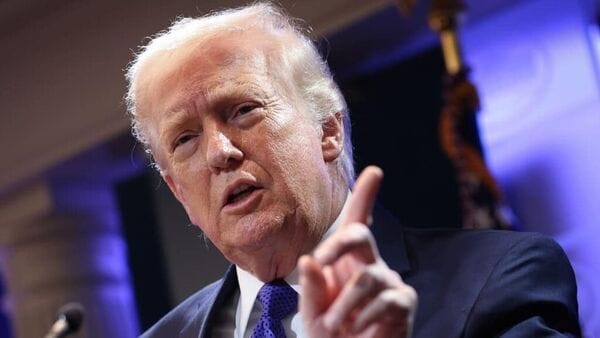 President Donald Trump said the United States should not bear the cost of securing the waterway alone. (Photo by Kevin Dietsch/Getty Images)