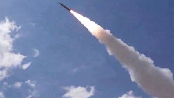 This screen grab taken from video footage released on July 17, 2026 by Iran's Revolutionary Guards (IRGC)'s Sepah News website shows a missile being launched from an undisclosed location towards US targets in Qatar, Kuwait and Oman. (Photo by SEPAHNEWS.COM / AFP) /