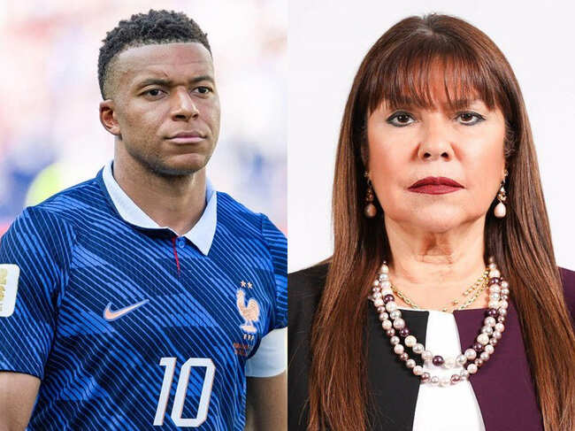 Kylian Mbappe and Celeste Amarilla