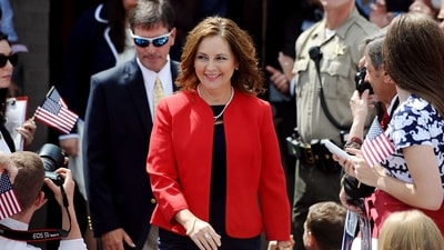 Trump advised South Carolina's governor to appoint Lindsey Graham's sister, Darline, as interim Senator following the lawmaker's unexpected passing. (AP Photo/Rainier Ehrhardt)