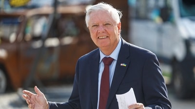Jesse James Rose asserted, with a hand-raising emoji, that Lindsey Graham compensated a "twinky pre-transition college student" with a significant sum of money for an encounter. (REUTERS)
