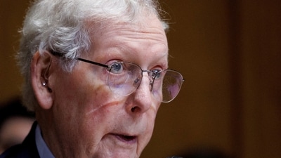US Senate Appropriations Subcommittee on Defense Chair Senator Mitch McConnell at Capitol Hill in Washington, D.C. on May 19. (REUTERS)