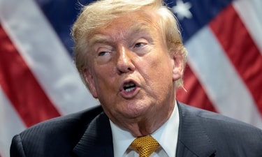 U.S. President Donald Trump speaks during a bilateral meeting with Syrian President Ahmed al-Sharaa alongside the NATO leaders summit at the Bestepe Presidential Compound in Ankara, Turkey, July 8, 2026. REUTERS/Jonathan Ernst (REUTERS)