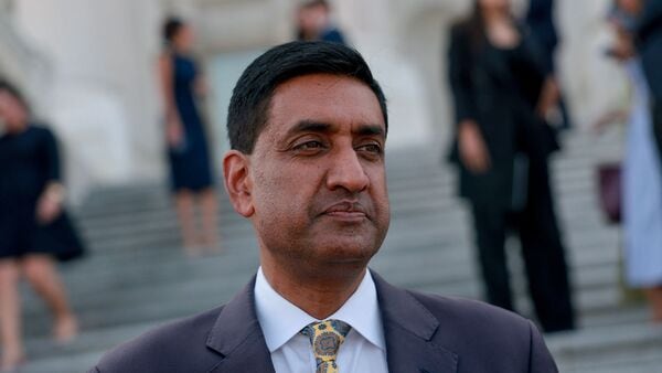 Ro Khanna (D-CA) speaks to reporters near the House steps after a series of votes at the U.S. Capitol on July 22, 2026 in Washington, DC.