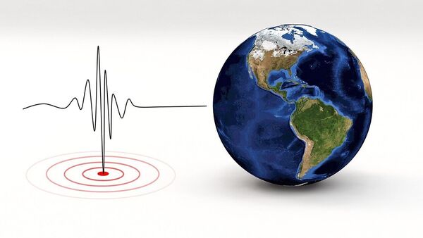 Illustration showing a seismograph reading and the globe. For representational purposes.