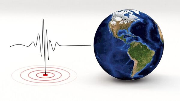 Illustration showing a seismograph reading and the globe. For representational purposes.