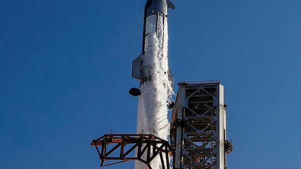 The SpaceX Starship and Super Heavy v3 Booster lift off on its 13th test flight from the SpaceX launch complex in Starbase, Texas, U.S.