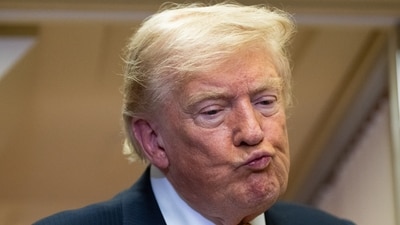 Trump wrote on his social media platform on Saturday that Iran had threatened “to assassinate, or attempt to assassinate” him. (AP)