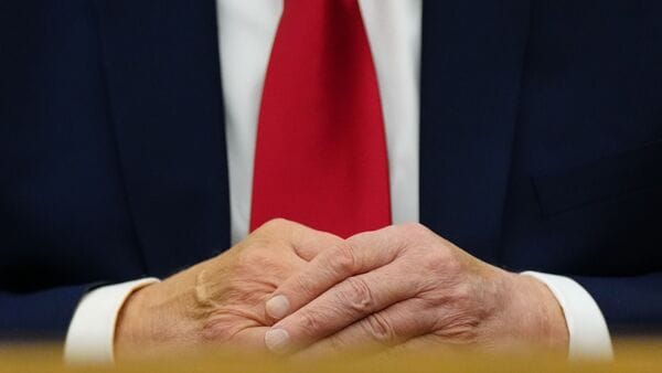 President Donald Trump speaks after signing executive orders modifying the Bears Ears National Monument and the Grand Staircase-Escalante National Monument in the Oval Office of the White House, Monday, July 13, 2026, in Washington. (AP Photo/Julia Demaree Nikhinson)