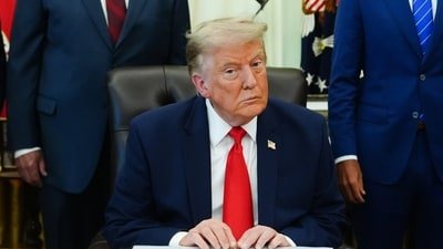 US President Donald Trump on Thursday announced an agreement for the "complete disarmament" of Hamas, calling it a critical step toward a new Palestinian government in Gaza.(AP Photo/Julia Demaree Nikhinson) (AP Photo/Julia Demaree Nikhinson)