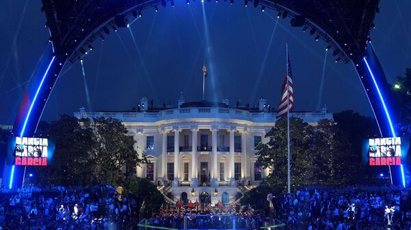 President Donald Trump arrives at the arena for the UFC Freedom 250 on the South Lawn of the White House, June 14, 2026, in Washington.