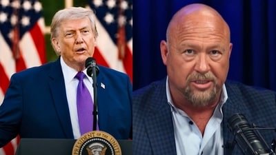 Why does Alex Jones want Trump impeached? (Credit: Alex Jones/X, Donald Trump/Instagram)