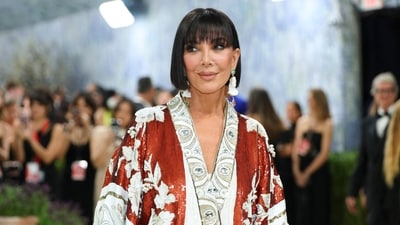 US television personality Kris Jenner arrives for the 2026 Met Gala celebrating 'Costume Art' at the Metropolitan Museum of Art, in New York, on May 4. (AFP)