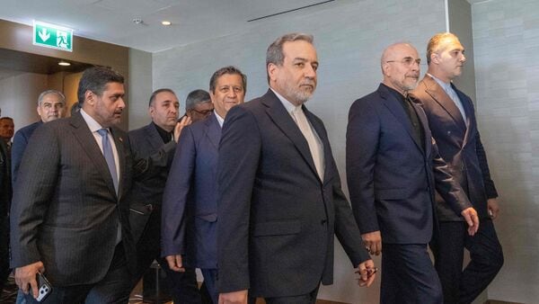 File image of Iran's Foreign Minister Abbas Araghchi and the Parliamentary Speaker Mohammad Bagher Ghalibaf, who were reportedly on Israel's hit list earlier this year.