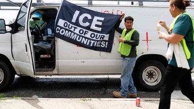 A federal judge in Texas has temporarily barred US Immigration and Customs Enforcement (ICE) from deporting Jose Trinidad Rojas Pliego. (Photo by Mark Felix / AFP) (AFP)
