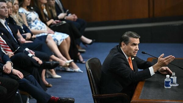 Acting US Attorney General Todd Blanche testifies during a Senate Judiciary Committee hearing on his nomination to be Attorney General, on Capitol Hill in Washington, DC, on July 15, 2026. (Photo by Brendan SMIALOWSKI / AFP)