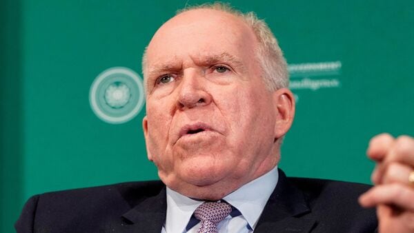 FILE PHOTO: Former CIA director John Brennan has denied any wrongdoing and says the investigations are politically driven. REUTERS/Joshua Roberts/File Photo