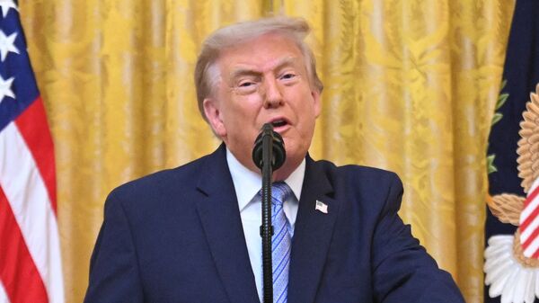 U.S. President Donald Trump speaks about election security during an address to the nation from the East Room of the White House in Washington, D.C., U.S., July 16, 2026. SAUL LOEB/Pool via REUTERS