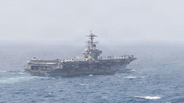 USS George H.W. Bush (CVN 77) sails in the Arabian Sea