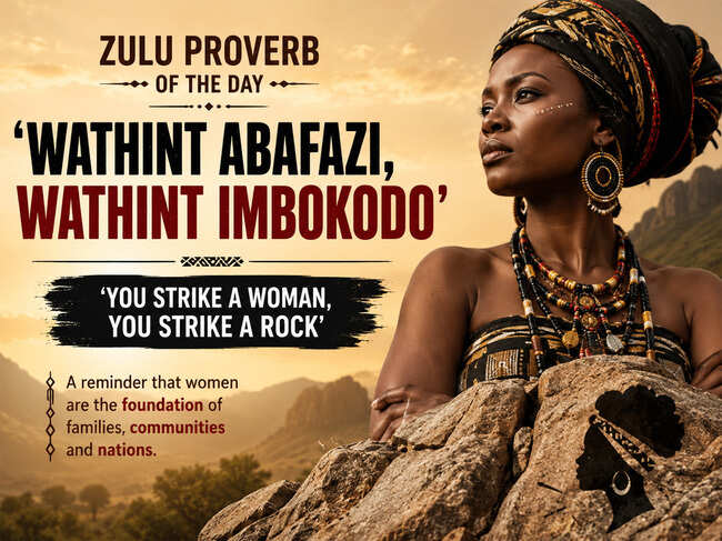 Zulu Proverb of the day