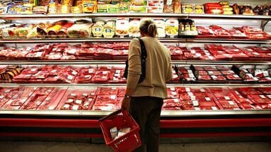 A customer looks over a selection of beef in the meat case of a supermarket in New York, U.S., on Friday, May 30, 2008. Photographer: Daniel Acker/Bloomberg News (Image for representative purpose)