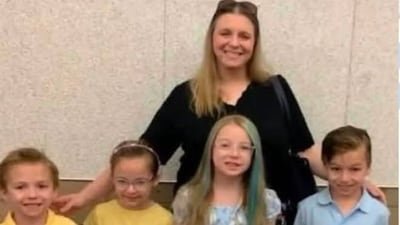 A picture of Sarah Myers and her kids from 2024. (Sarah Myers | Facebook)