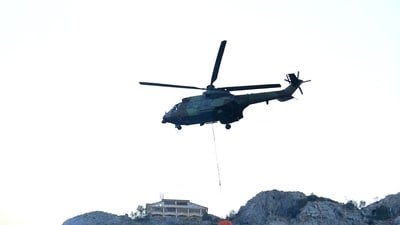 The aircraft was identified as an AH-64 Apache attack helicopter operated by the U.S. Army. (Representative Image) (AFP)