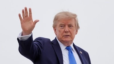 Trump was diagnosed with chronic venous insufficiency in 2025. (AP)