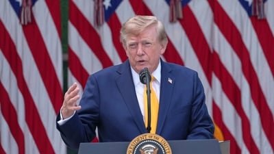 President Trump mourned Dolly Parton's death, likening her loss to that of a family member. (AP Photo)