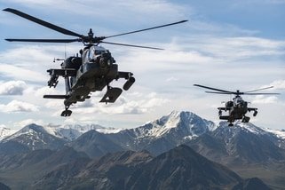 US Army AH-64 Apache helicopters