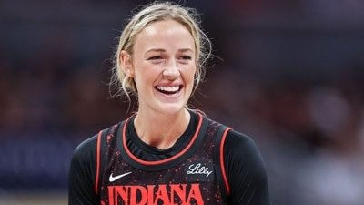 Fever guard Sophie Cunningham reignited the ongoing debate surrounding transgender participation in women’s sports. (Getty Images via AFP)