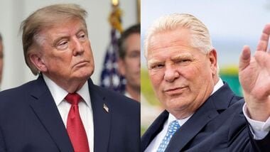 A war of words is now escalating between US President Donald Trump and Ontario Premier Doug Ford