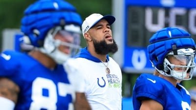 Keenan Allen, newly signed Colts receiver, was arrested on DUI charges early Sunday after officers found him intoxicated in a no-parking zone. (Getty Images via AFP)