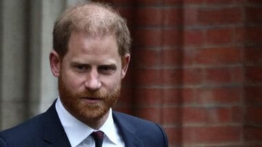 Prince Harry, Duke of Sussex, leave the Royal Courts of Justice, Britain's High Court, in London on January 22, 2026, on the fourth day of the trial in his case against Daily Mail.