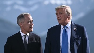 The announcement, which Trump made on his social media platform, buys time for more negotiations and avoids, for now, another strain in already tense relations between the historic allies. (AFP)