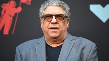 (FILES) US actor Vincent Pastore arrives for the 2019 MTV Video Music Awards at the Prudential Center in Newark, New Jersey on August 26, 2019. Pastore, who starred in HBO's 'The Sopranos' died at the ago of 80 on August 1, 2026. (Photo by Johannes EISELE / AFP)