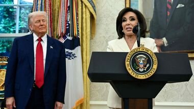 (FILES) US President Donald Trump (L) looks on as US Attorney for the District of Columbia Jeanine Pirro speaks during her swearing in ceremony in the Oval Office of the White House in Washington, DC, on May 28, 2025. (Photo by Jim WATSON / AFP)
