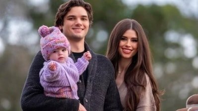 Jayme Leagh Franklin with her husband and their daughter, (Instagram)