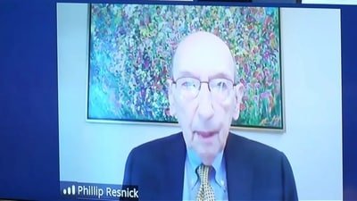 Dr. Phillip Resnick, a forensic psychiatrist, testified in a murder trial through a video link. He has a history of working on cases involving infamous criminals. (AP)