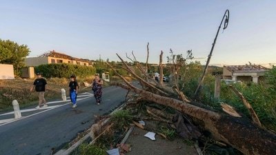 A tornado struck southwestern France on Monday, leaving 41 people injured. (AFP)