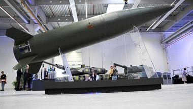 FILE PHOTO: An Army Tactical Missile System (ATACMS) is displayed during the inauguration of a new artillery plant of ammunition maker Rheinmetall, in Unterluess, Germany August 27, 2025. REUTERS/Annegret Hilse/File Photo