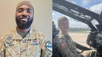 Chief Warrant Officer 2 Deontre T. Huey, and Warrant Officer Seth L. Olmstead killed in field near Salado, Texas. (US Army Fort Hood Media Center)