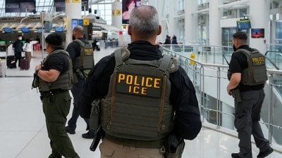 Five-year-old boy seen crying in viral Texas ICE video deported to Mexico with his father (REUTERS)