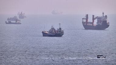US-Iran war: Strait of Hormuz framework agreed with Oman, says Iranian official (Amirhosein Khorgooi/ISNA via AP)