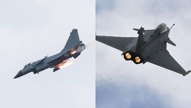 The Rafale uses the Thales RBE2 AESA radar alongside its SPECTRA electronic warfare suite, while the J-10C uses an AESA radar integrated with its electronic warfare and datalink systems.