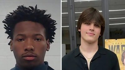 Karmelo Anthony (L) and Austin Metcalf (R). (Collin County, x/AMetcal)
