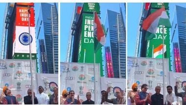 Tricolour glistens Times Square skyline as Indian diaspora celebrates 80th Independence Day in New York.