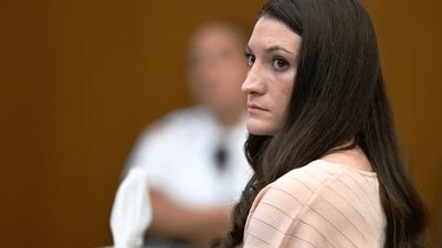 The trial of Lindsay Clancy, charged with murdering her three children, has entered its fourth week. (AP Photo)