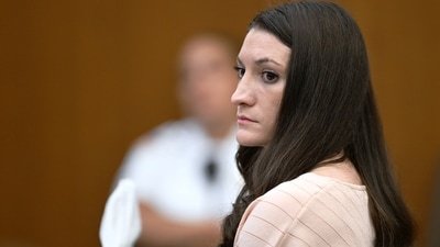 Lindsay Clancy, during during her murder trial, Thursday, Aug. 13, 2026., in Plymouth, Mass. Josh Reynolds/Pool (AP Photo/Josh Reynolds, Pool) (AP Photo/Josh Reynolds)