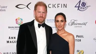 Meghan Markle wears Princess Diana’s diamond and sapphire earrings on date night with Prince Harry.